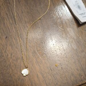 Kate SPADE Gold Spade Pendant Necklace